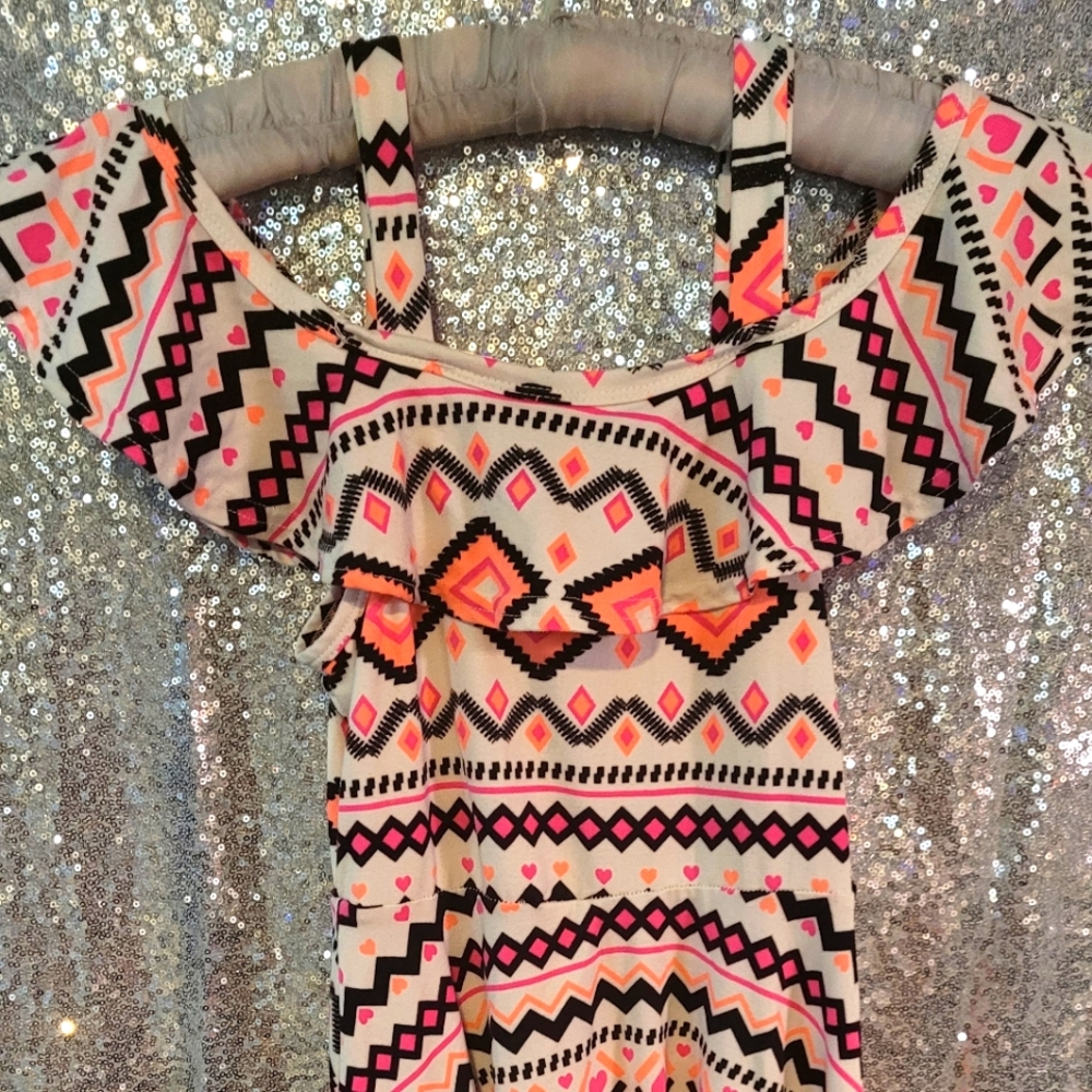 Tribal print girls dress